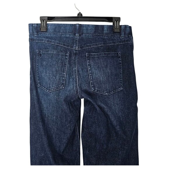 Women's - Betabrand Straight Leg 4-Pocket Yoga Denim Jeans, Size Medium Long - Picture 8 of 9